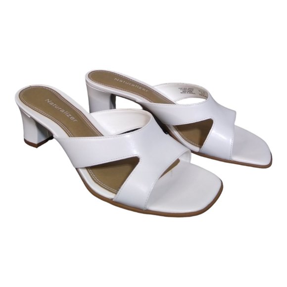 naturalizer white heels